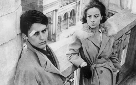 alain delon mit trenchcoat rocco und seine brueder