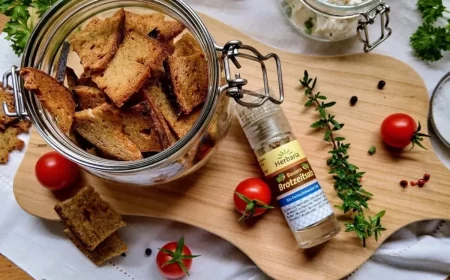 brotchips selber machen mit frischen kräutern