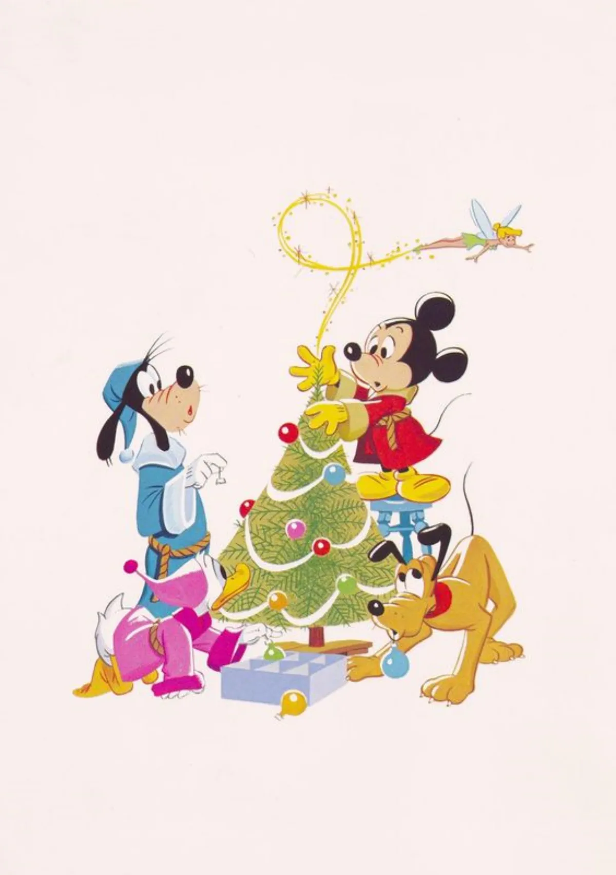 disney wallpaper für weihnachten mickey mouse goofy pluto schmücken weihnachtsbaum