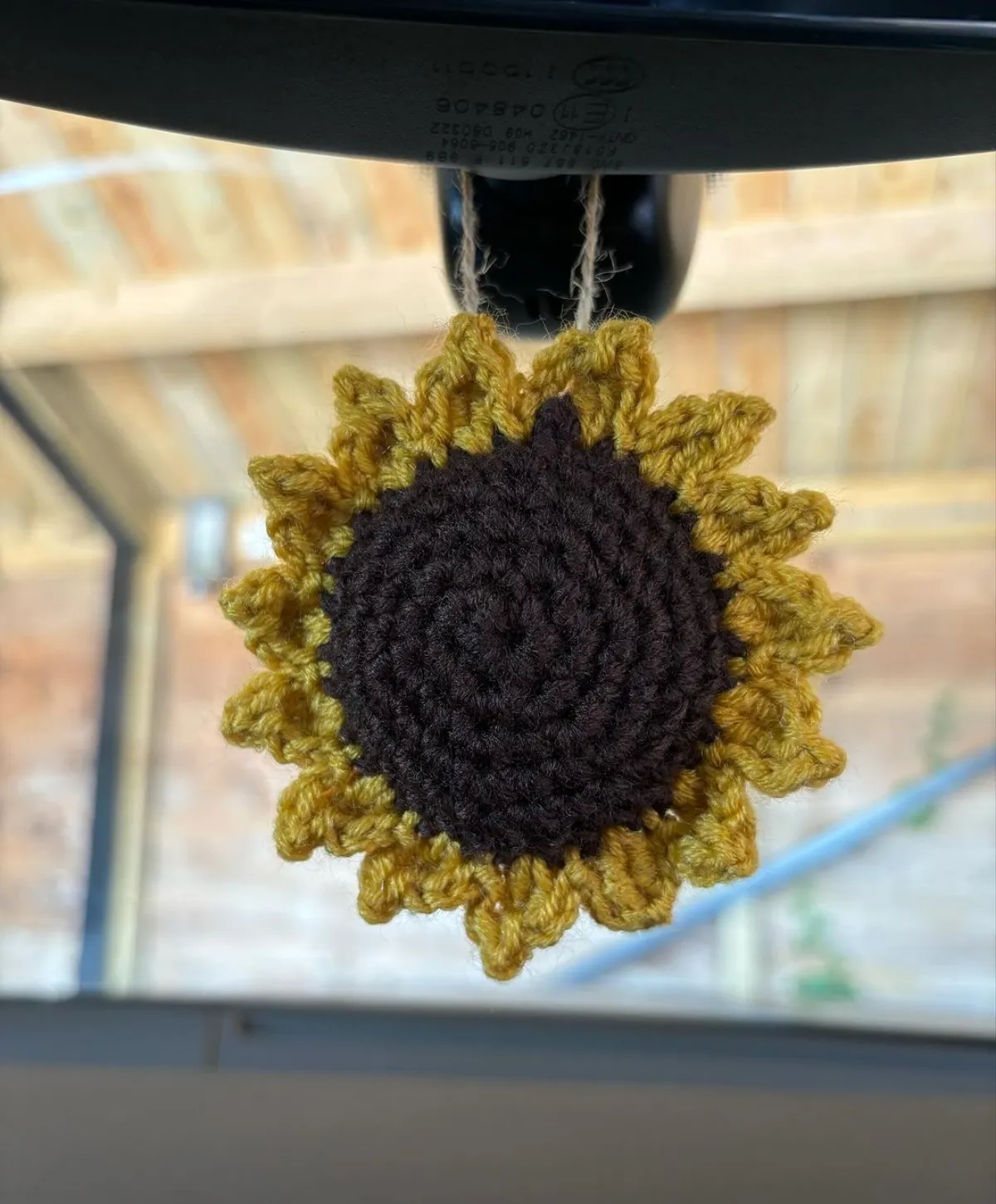 duftbaum selber machen sonnenblume stricken