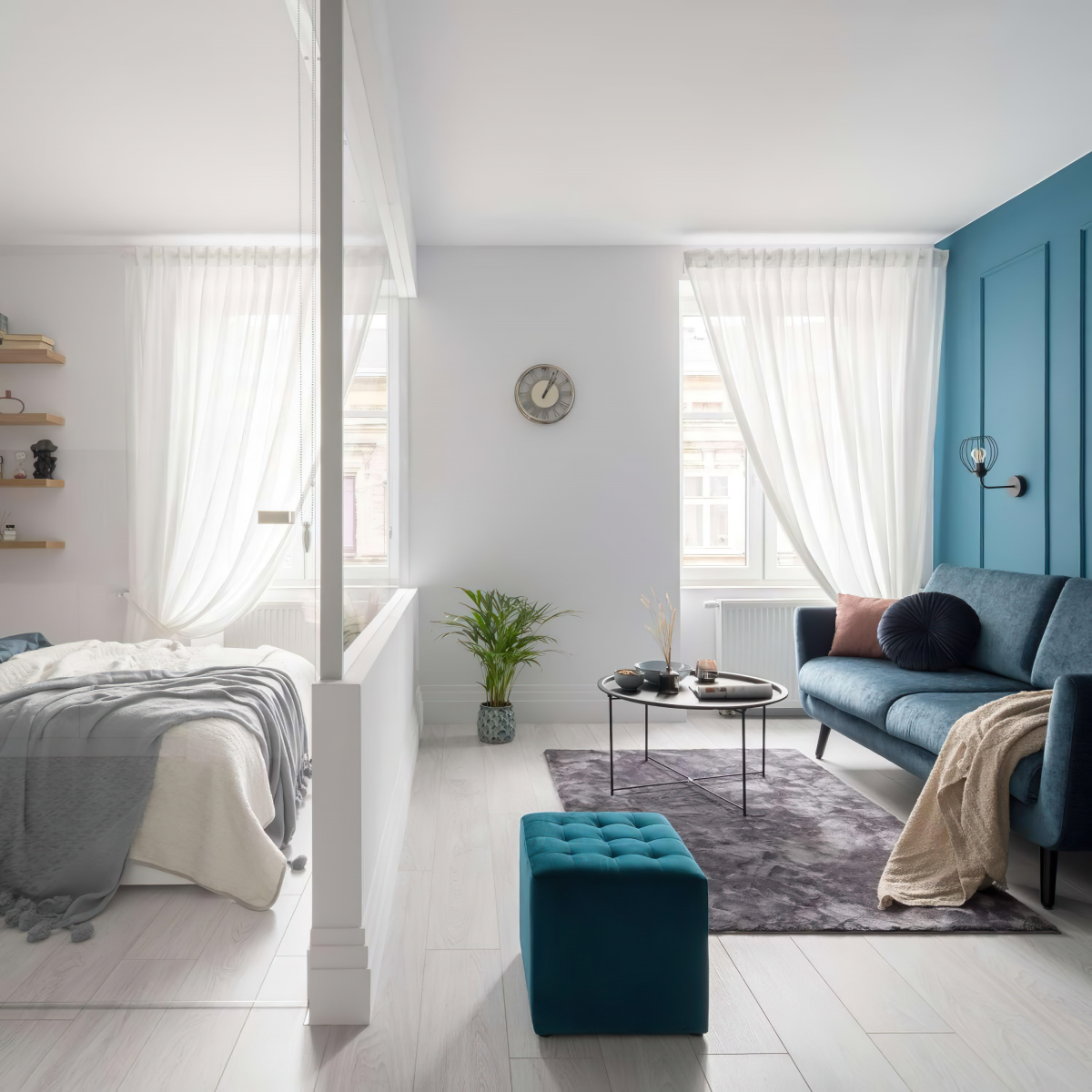 eine 1 zimmer wohnung einrichten 30qm