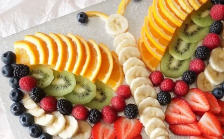 kinderparty fingerfood ideen kreativ schmetterling aus obst stücken