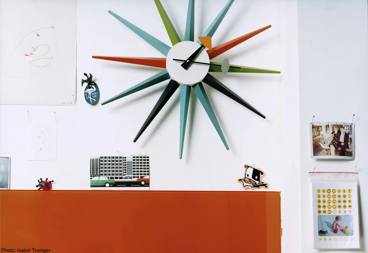 sunburst clock