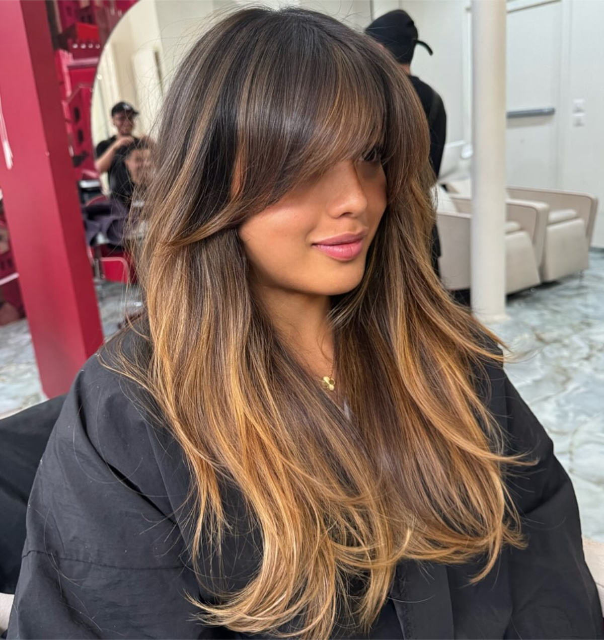 balayage caramel blonde 2024 trend