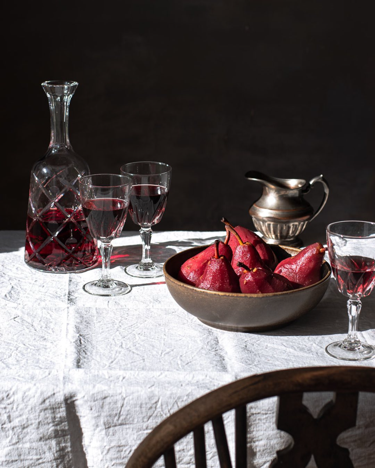 birnen in rotwein einkochen