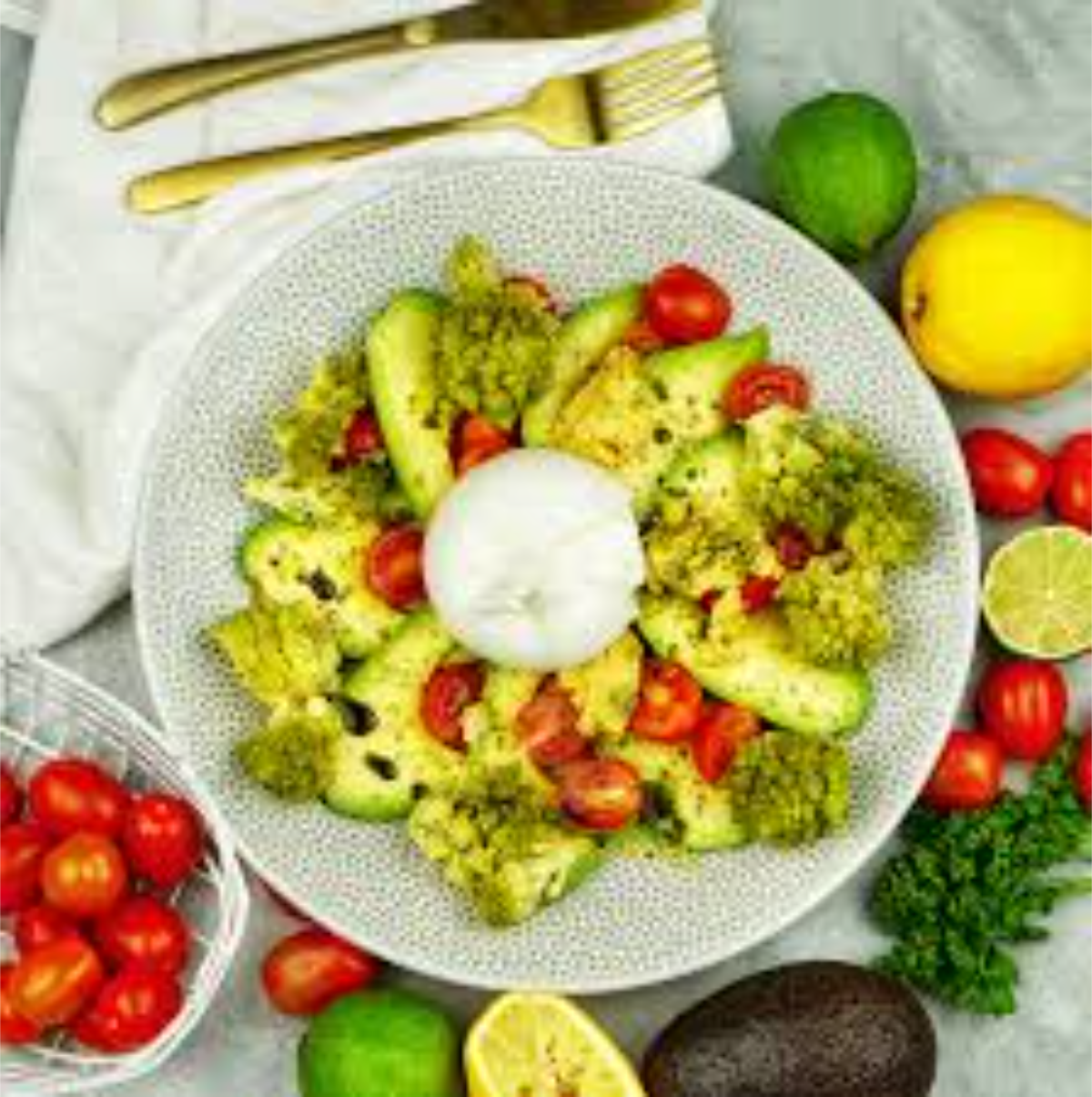 burrata salat mit avocado rezept