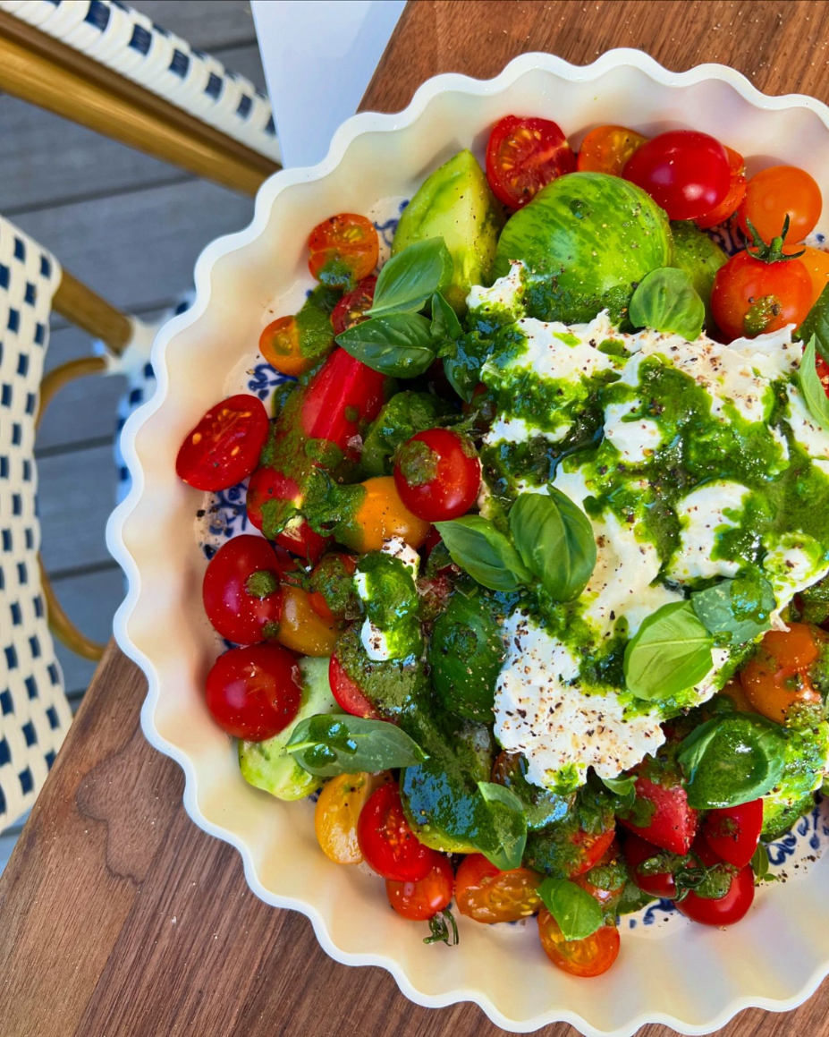 tomaten burrata salat