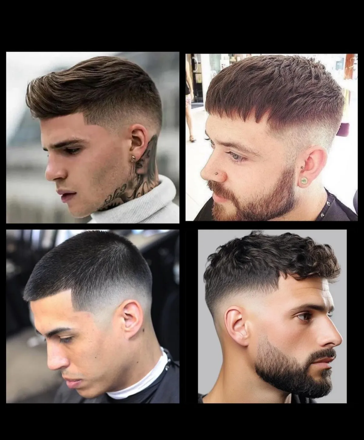 caesar cut varianten pony variationen männer