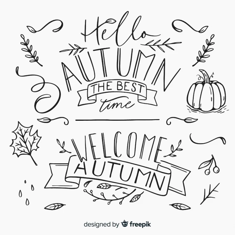 herbst malen vorlagen welcome autumn kostenlose bilder fuer kinder