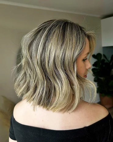 highlights haare braun balayage bob ideen 2024 strahnen im bauenem haar francesco.hair