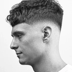 mid fade männer wellige dichte haare