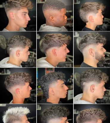 quiff pompadaur cuts männer mid fade