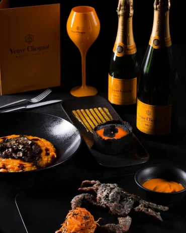 veuve clicquot yelloween party halloween essen