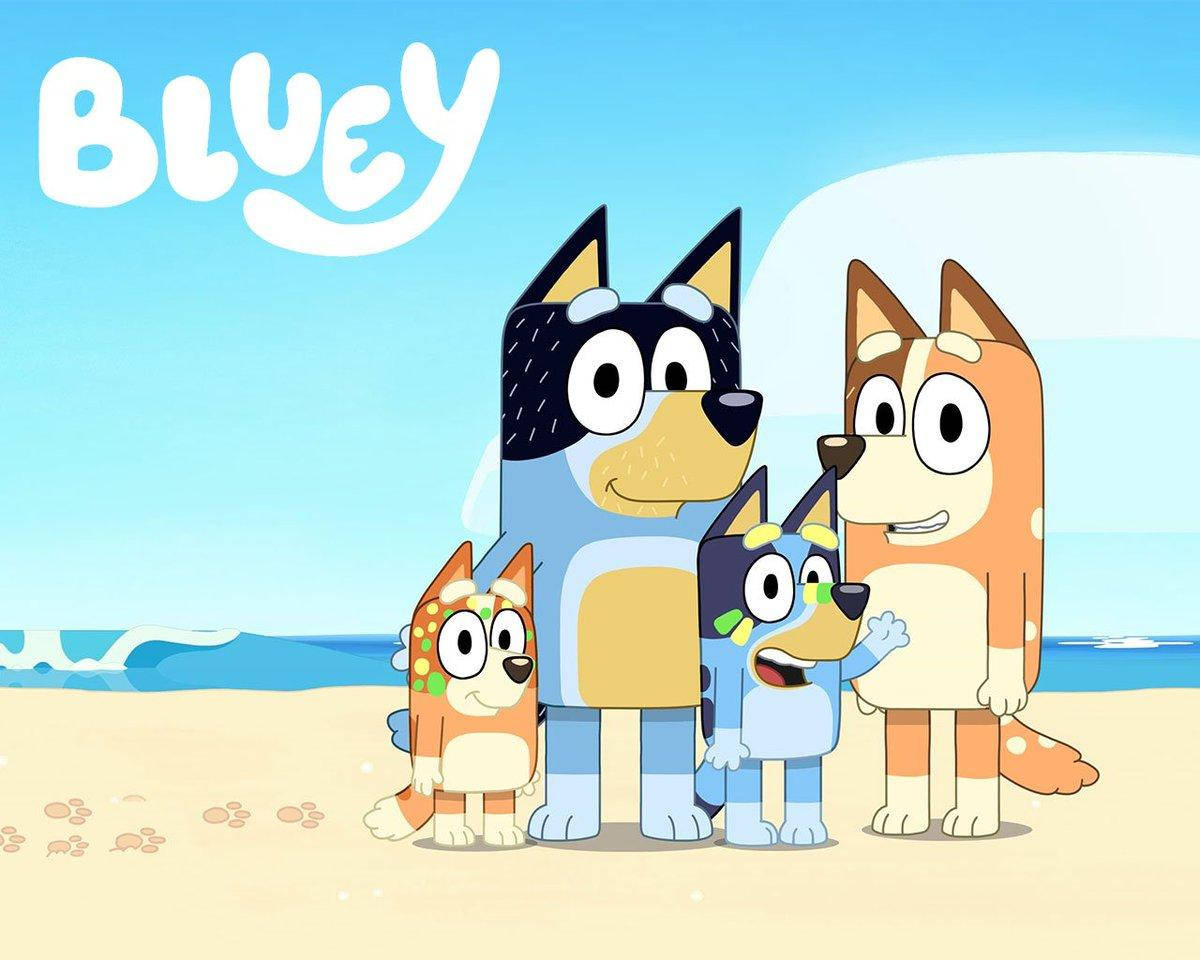 bluey und ihre familie hintergrundbild für pc