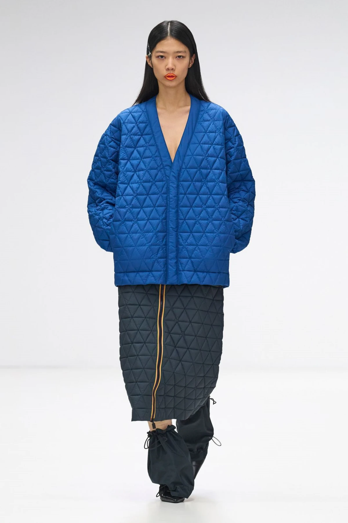 k way 2 damen outfits winter 2024 2025 trends steppjacken