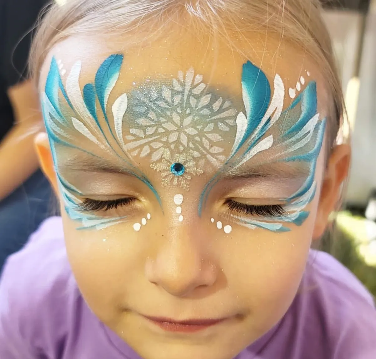 kinder make up halloween 2024 elsa look eiskönigin