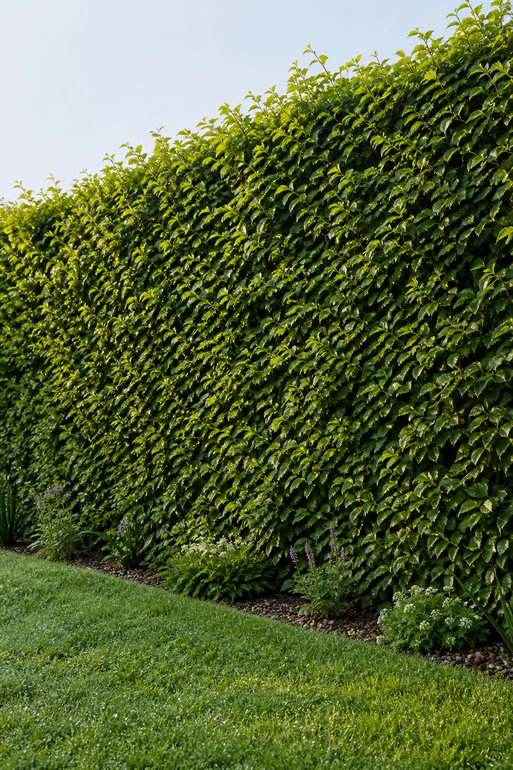 Hainbuchenhecke als natürlicher Sichtschutz am Gartenrand