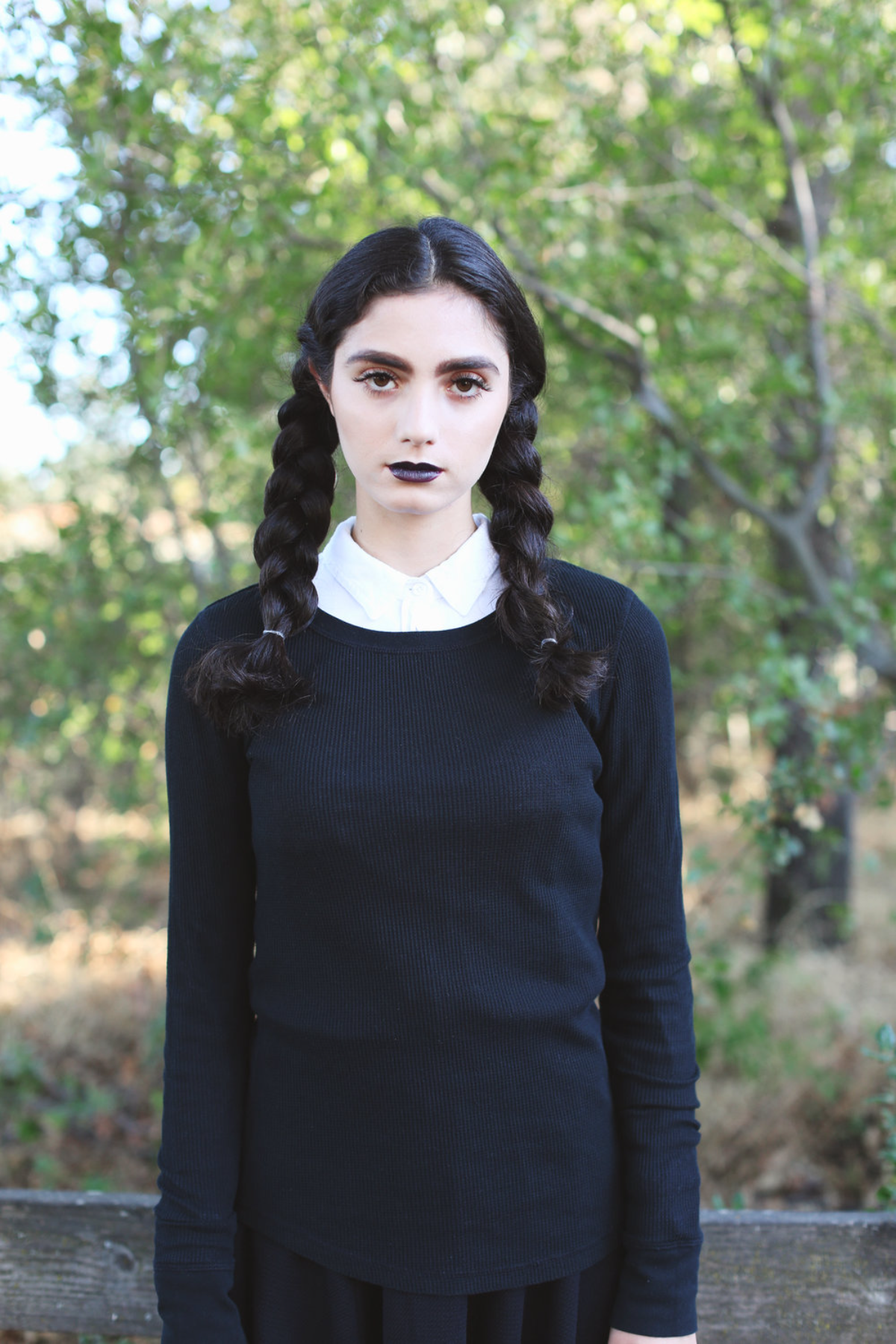 wednesday addams schminken kinder