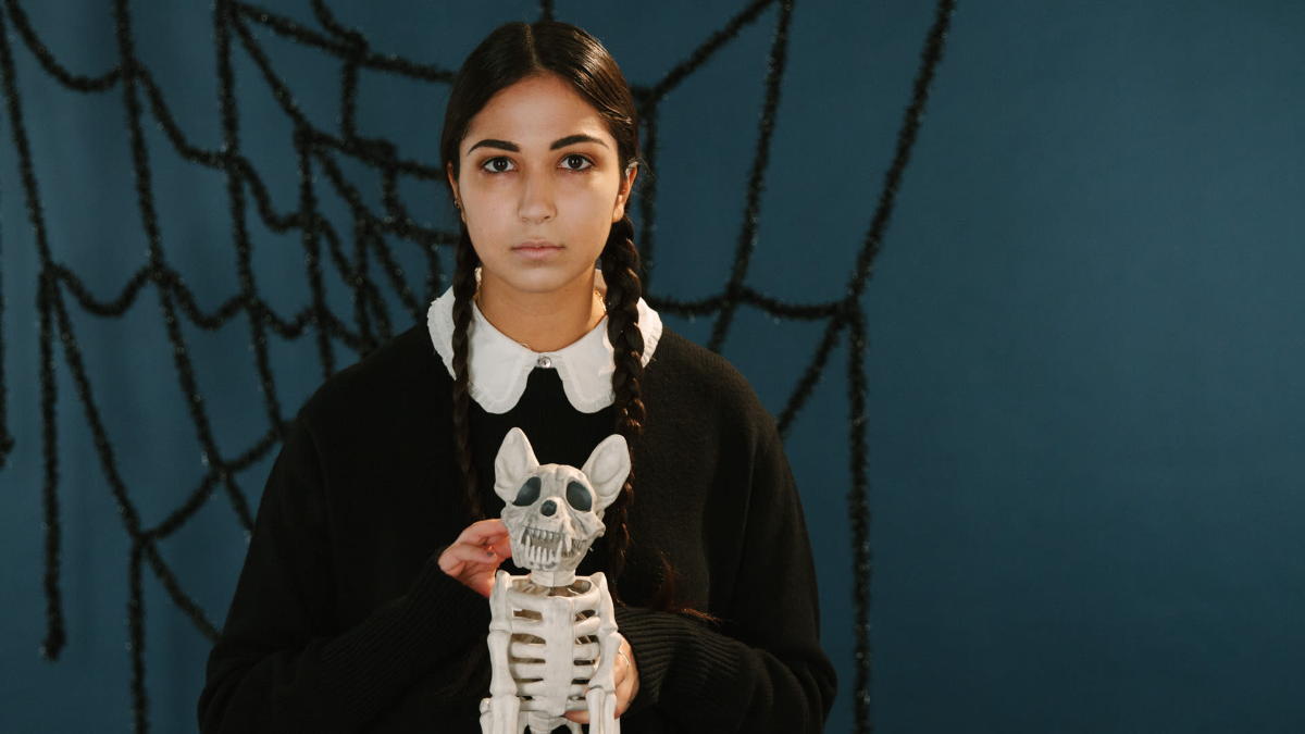 wednesday addams schminken teenager