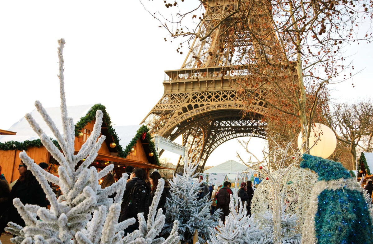 der weihnachtsmarkt am eiffelturm 2024