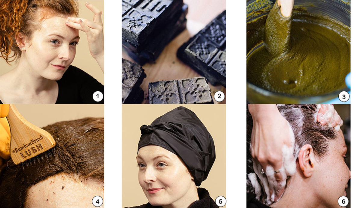 haare färben mit henna von lush schritt für schritt