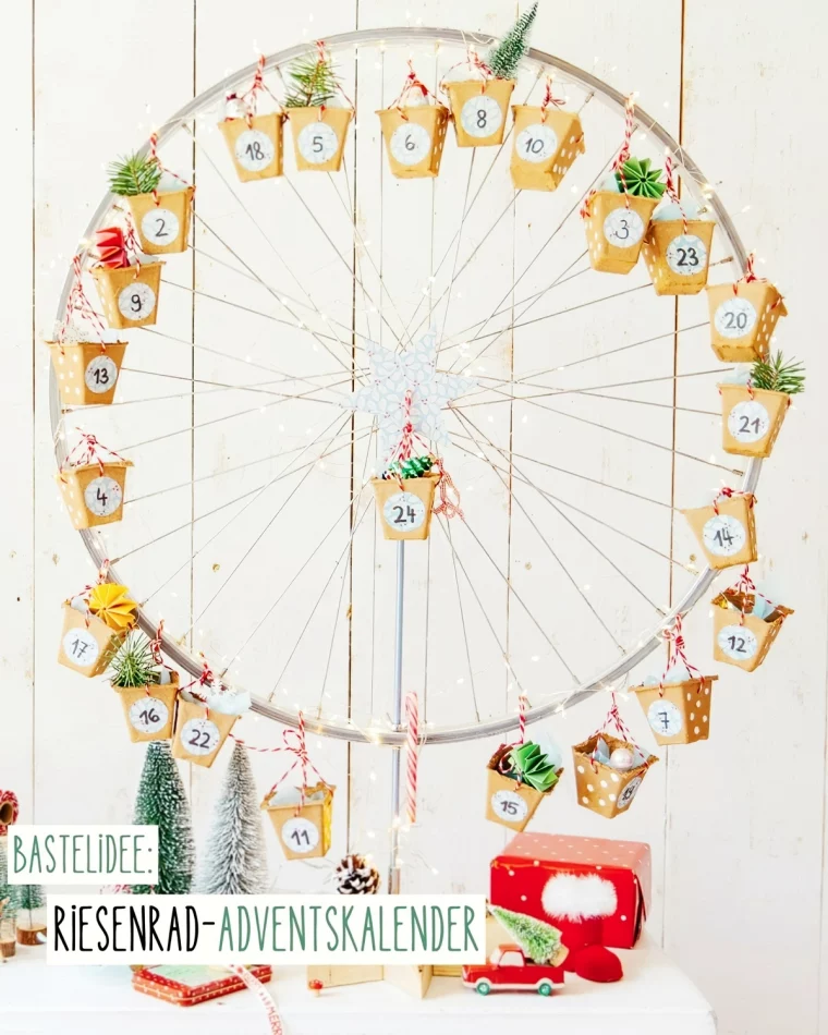 adventskalender basteln riesenrand kalender selber machen anleitung landkind magazin