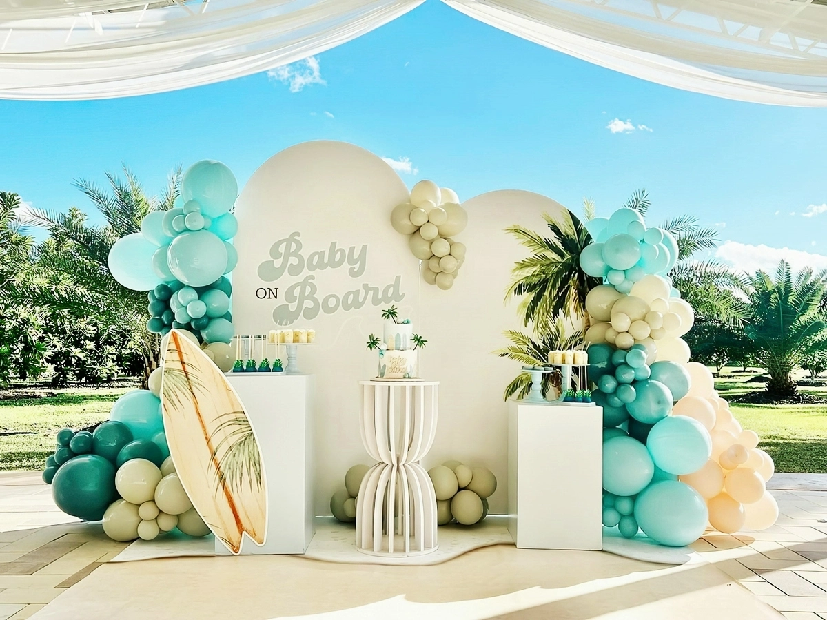 babyparty ideen junge babyshower party dekor in blau fun 