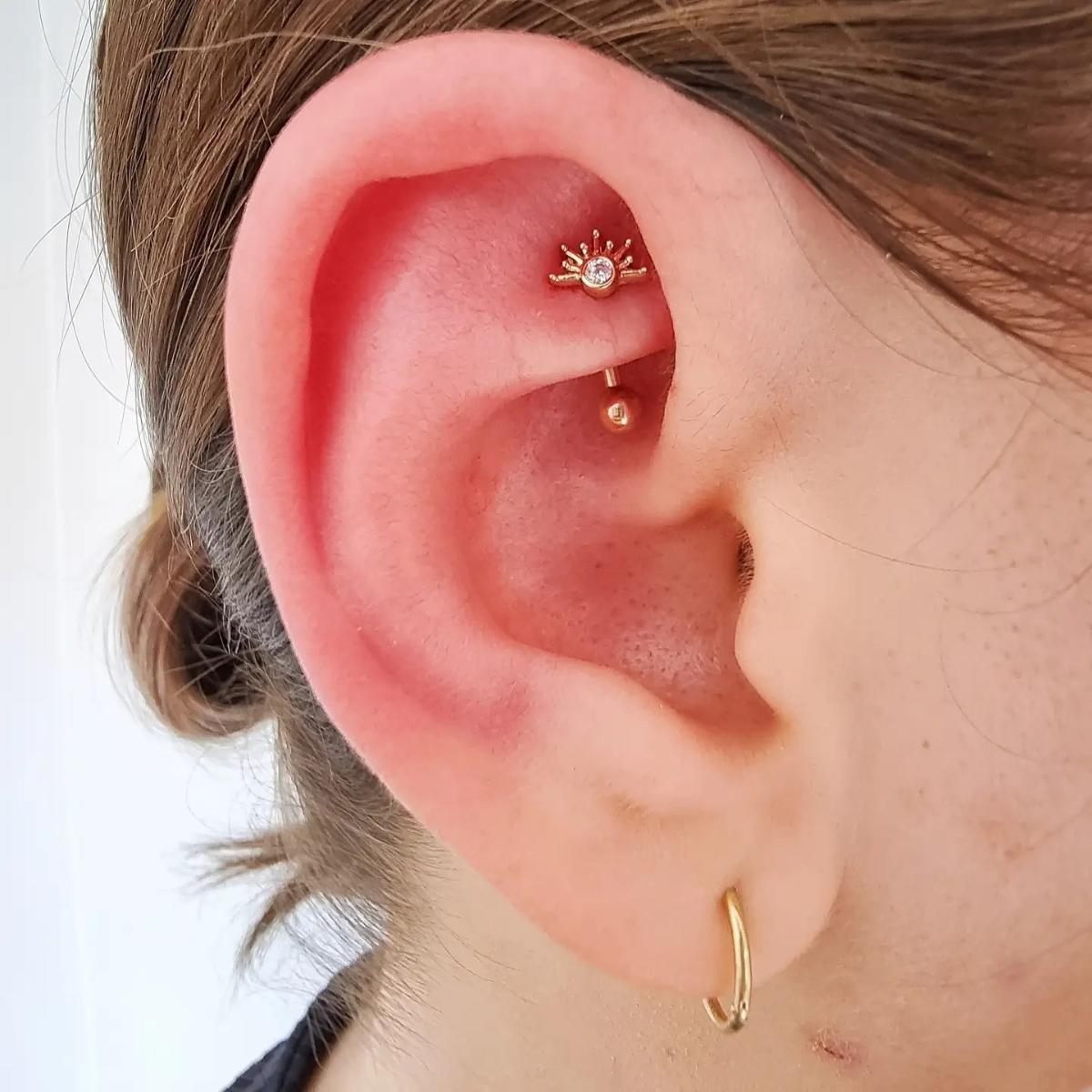 boho vibes rook piercing