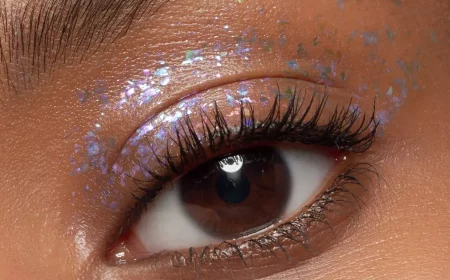 glitter als highilght augen make up