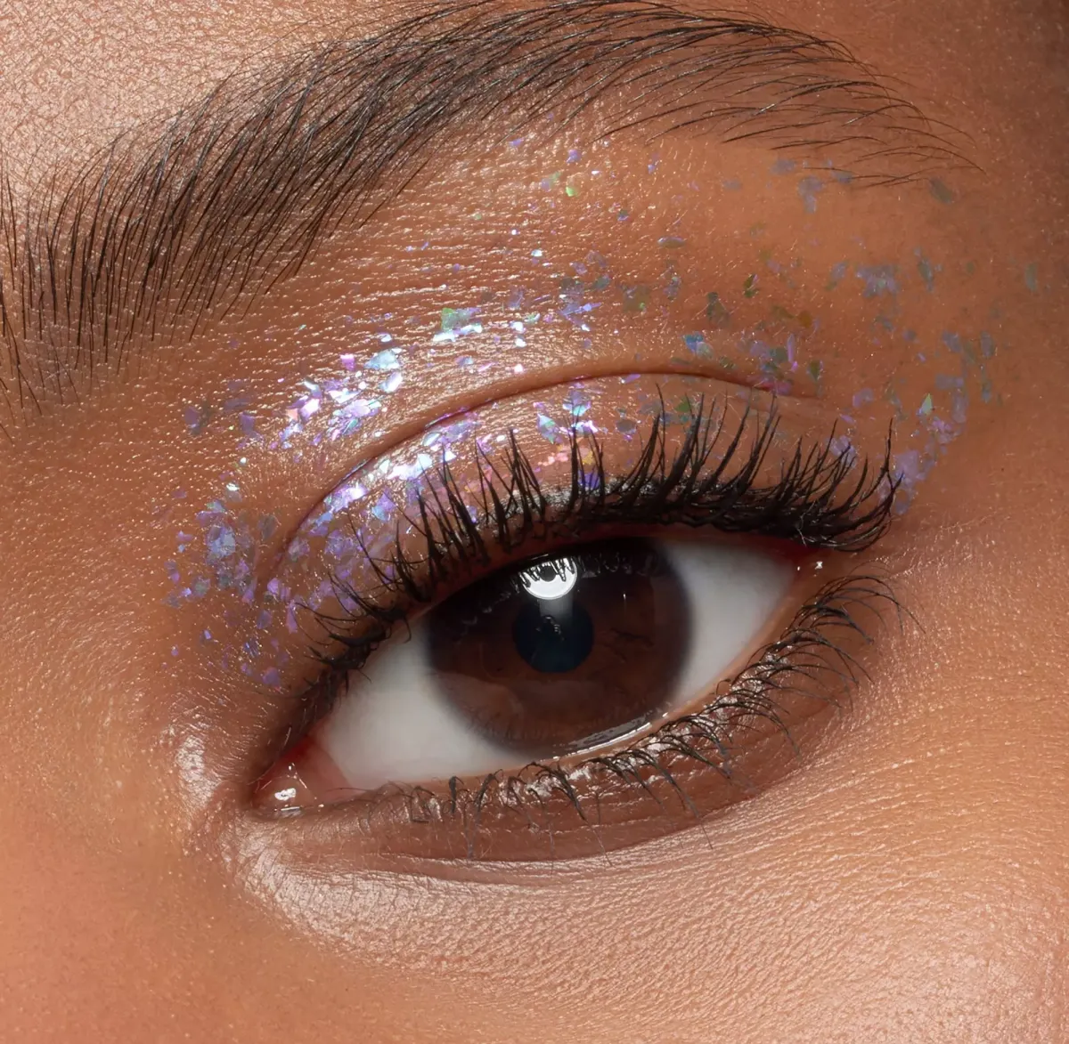 glitter als highilght augen make up