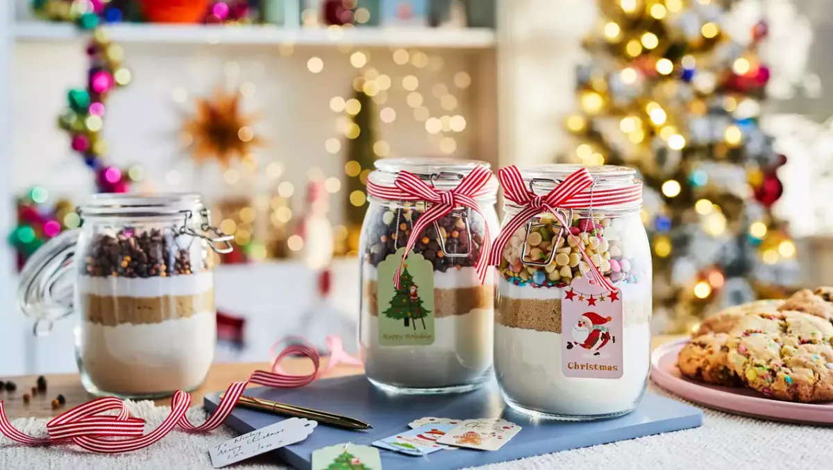 kleine geschenke zu weihnachten backmischung im glas