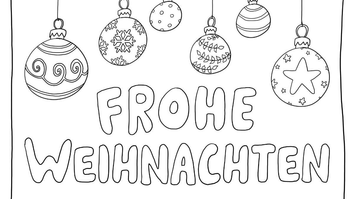 ausmalbild frohe weihnachten