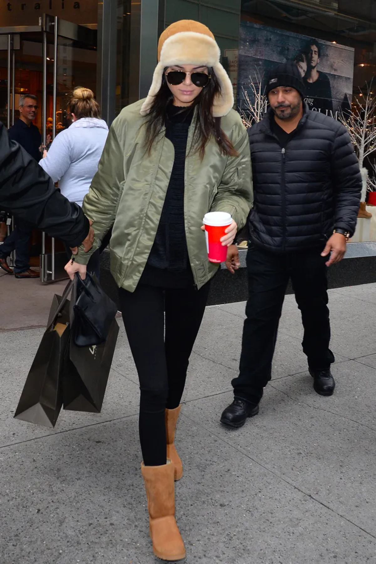 ugg boots mit leggings kombinieren kendall jenner