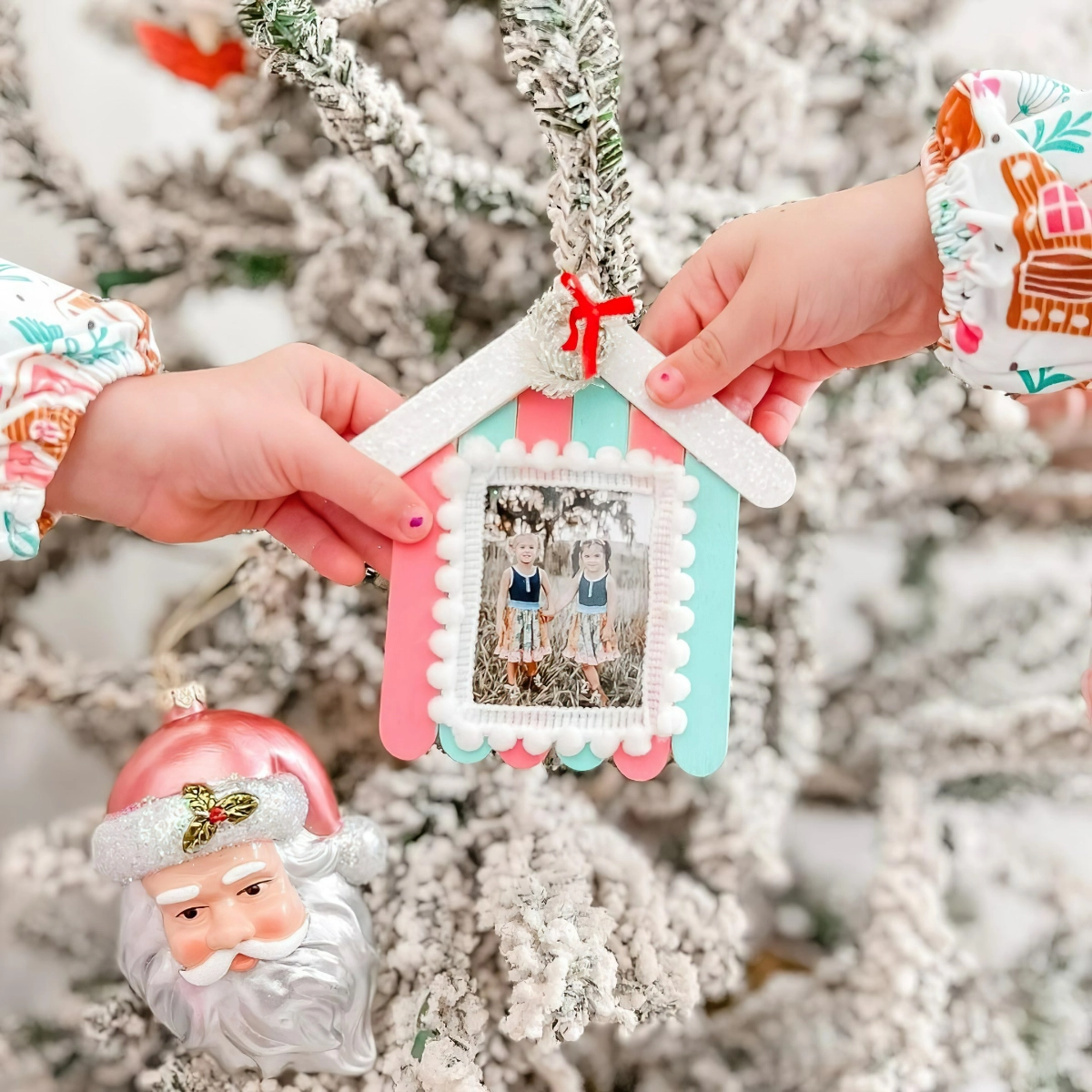 basteln mit kindern weihnachten christbaumschmuck aus eisstaebchen chantelle frank