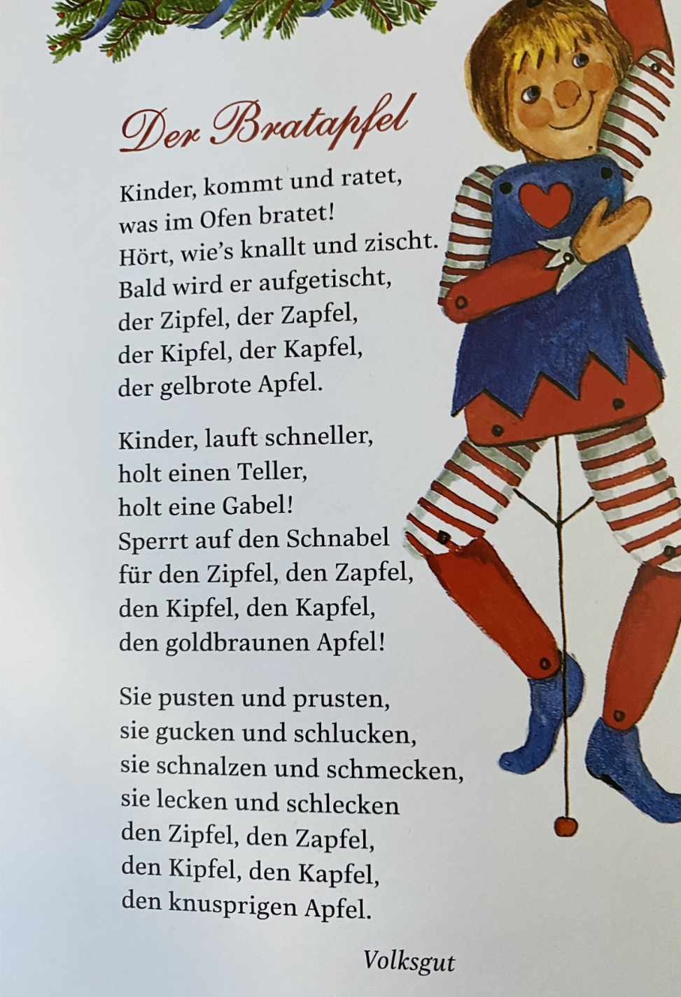 der bratapfel gedicht