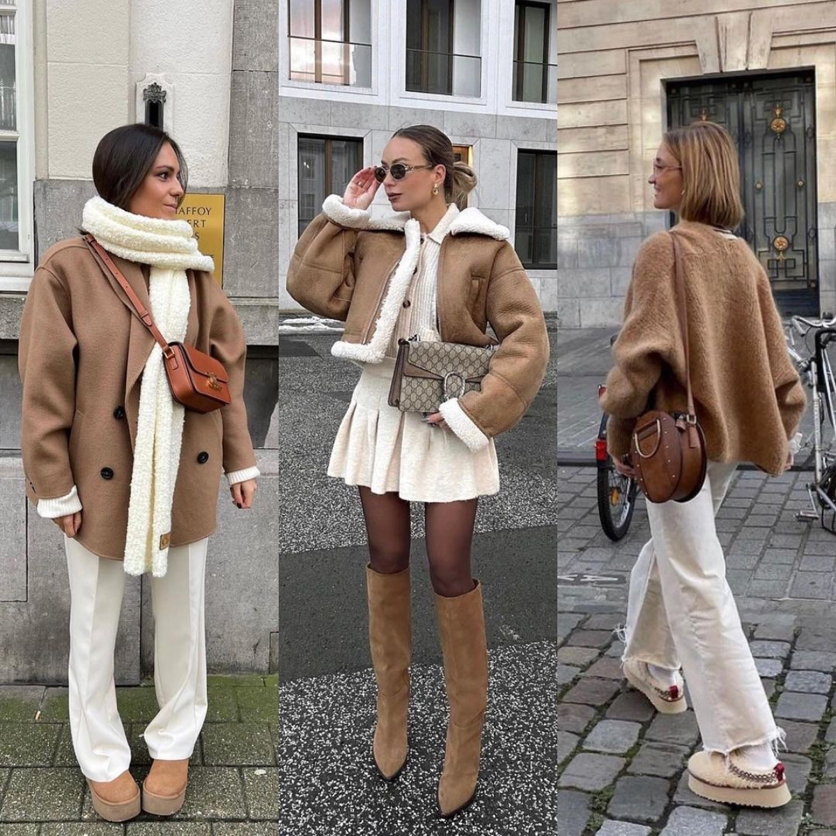 drei outfits mit ugg boots