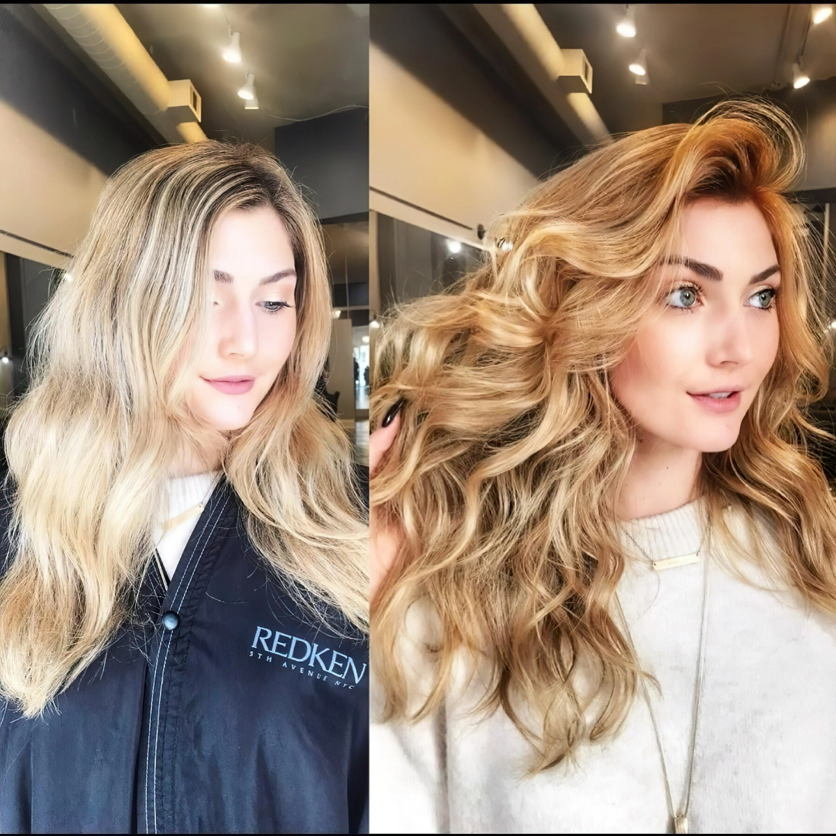 glossing blonde haare vorher nachher fotos redkenpro