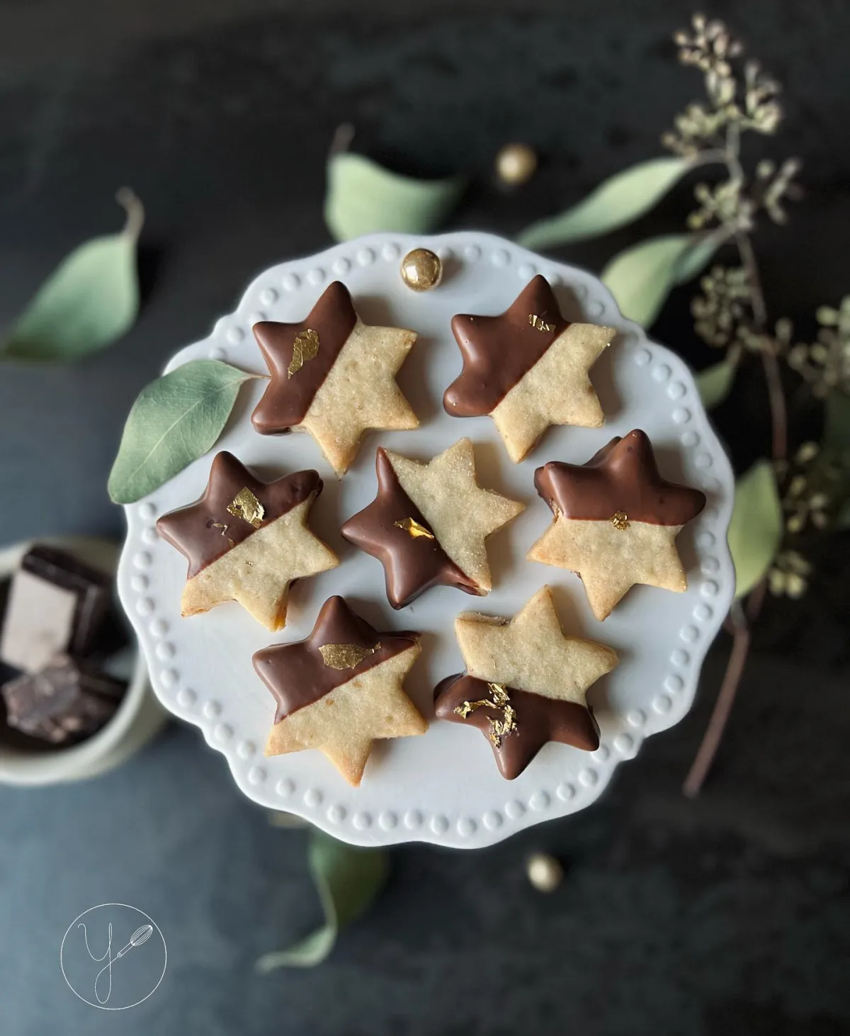 schnelle weihnachtsplätzchen einfach nougatkekse sternchen