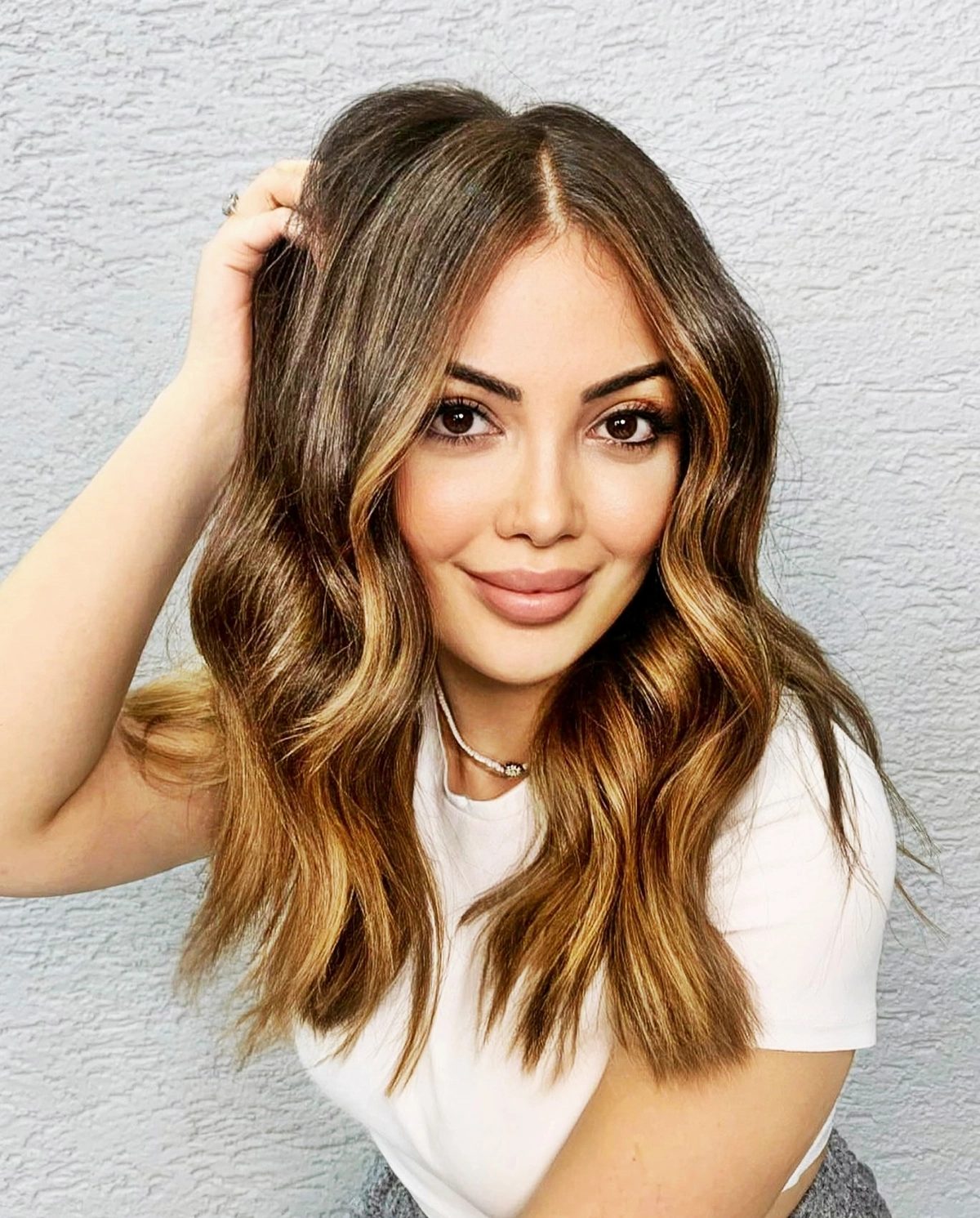 schokobraunes haar mit highlights balayage kurze haare mehmetfatihcelikofficial