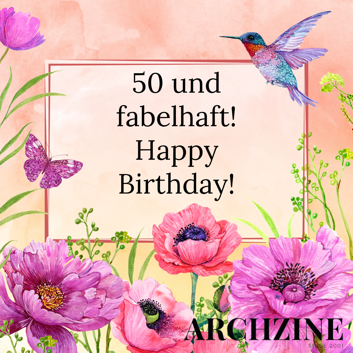 50 und fabelhaft glückwunsch geburtstag frau