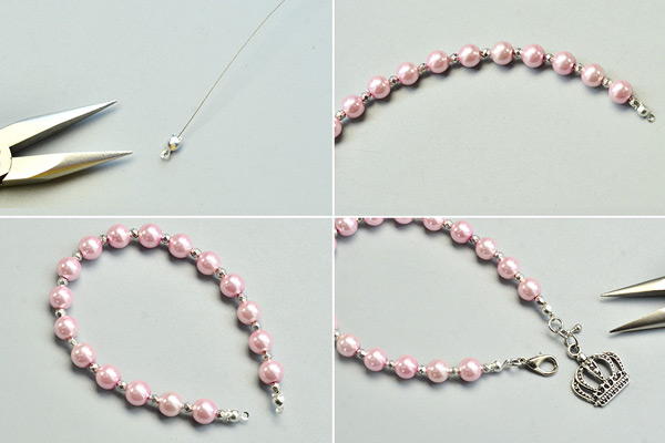 beebeecraft tutorials on making a pink pearl bracelet usercommentimage id 3491118