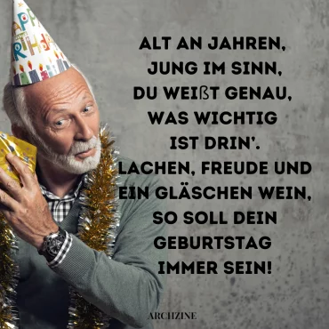 lustige gedichte zum geburtstag senior