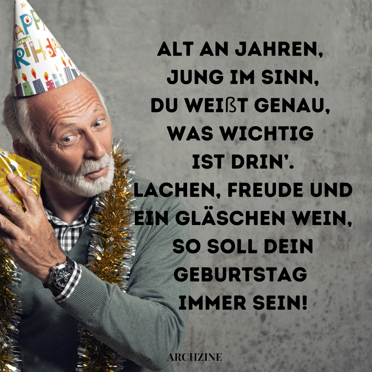 lustige gedichte zum geburtstag senior