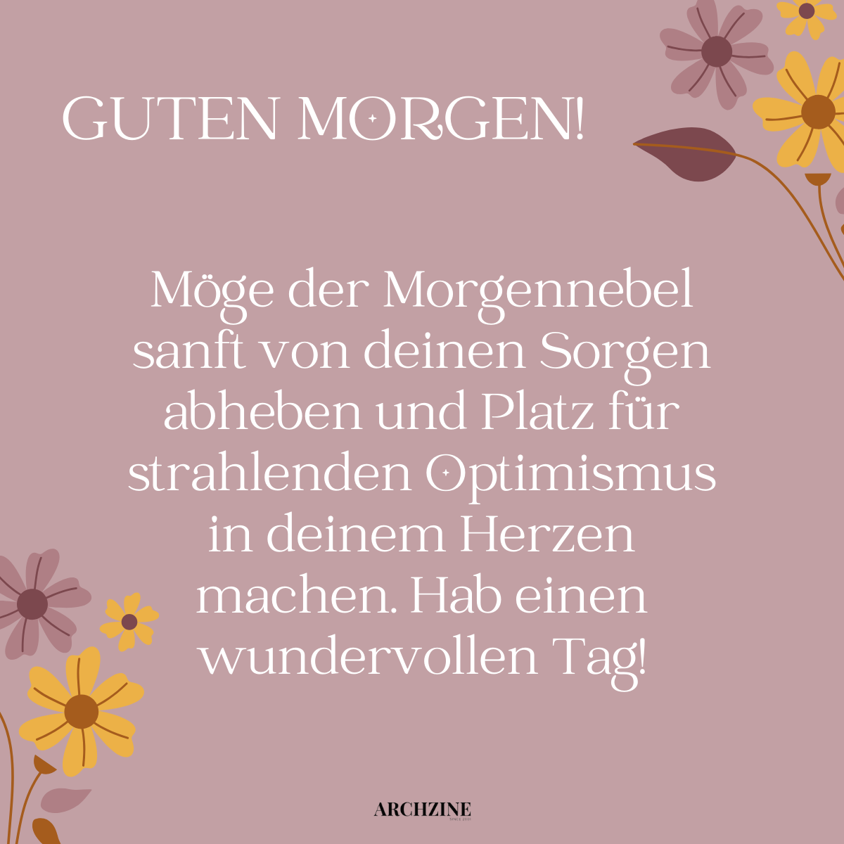 schönen guten morgen bilder mit blumen