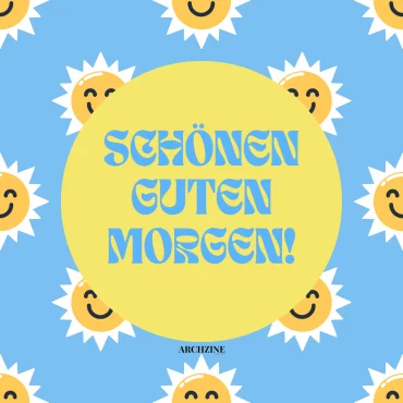 schönen guten morgen mit sonne