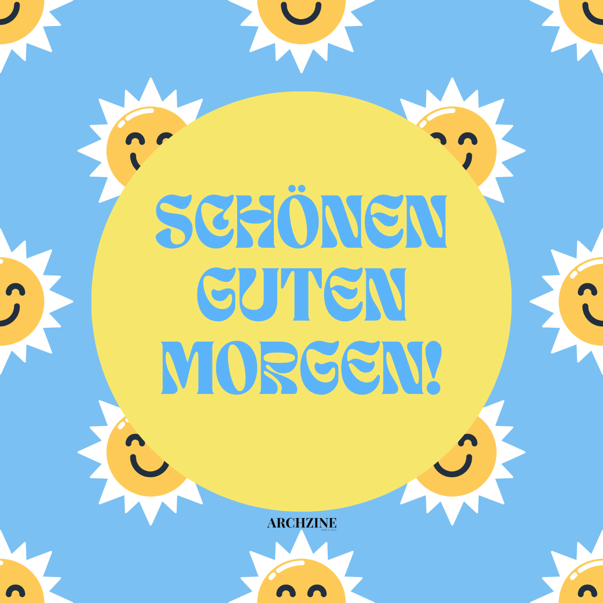 schönen guten morgen mit sonne