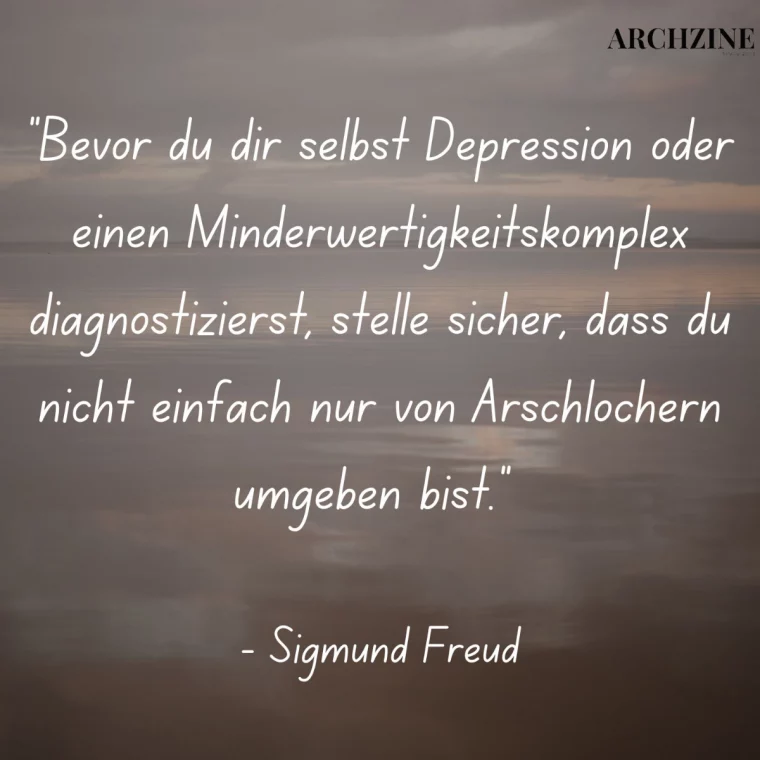 sigmund freud spruch depression