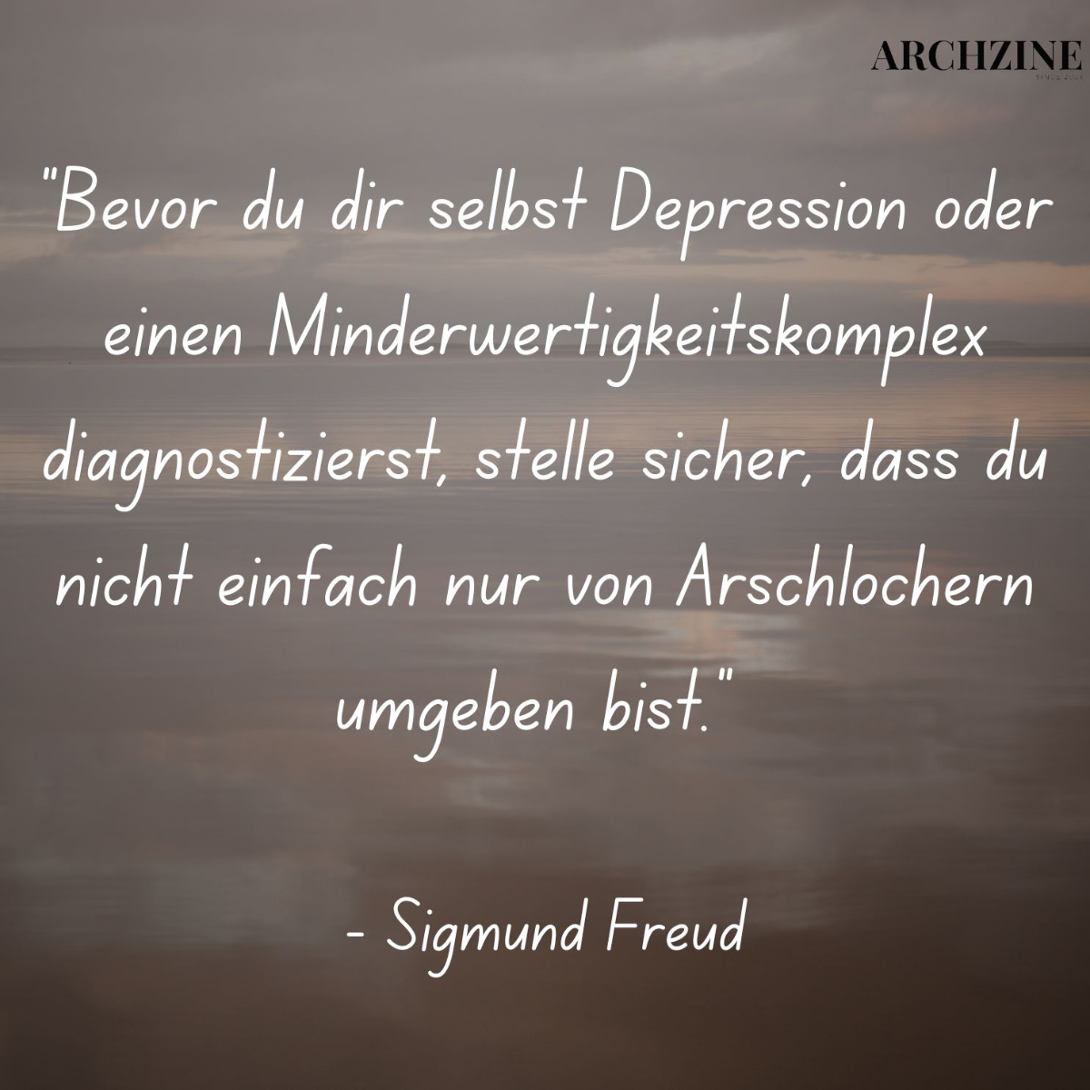 sigmund freud spruch depression