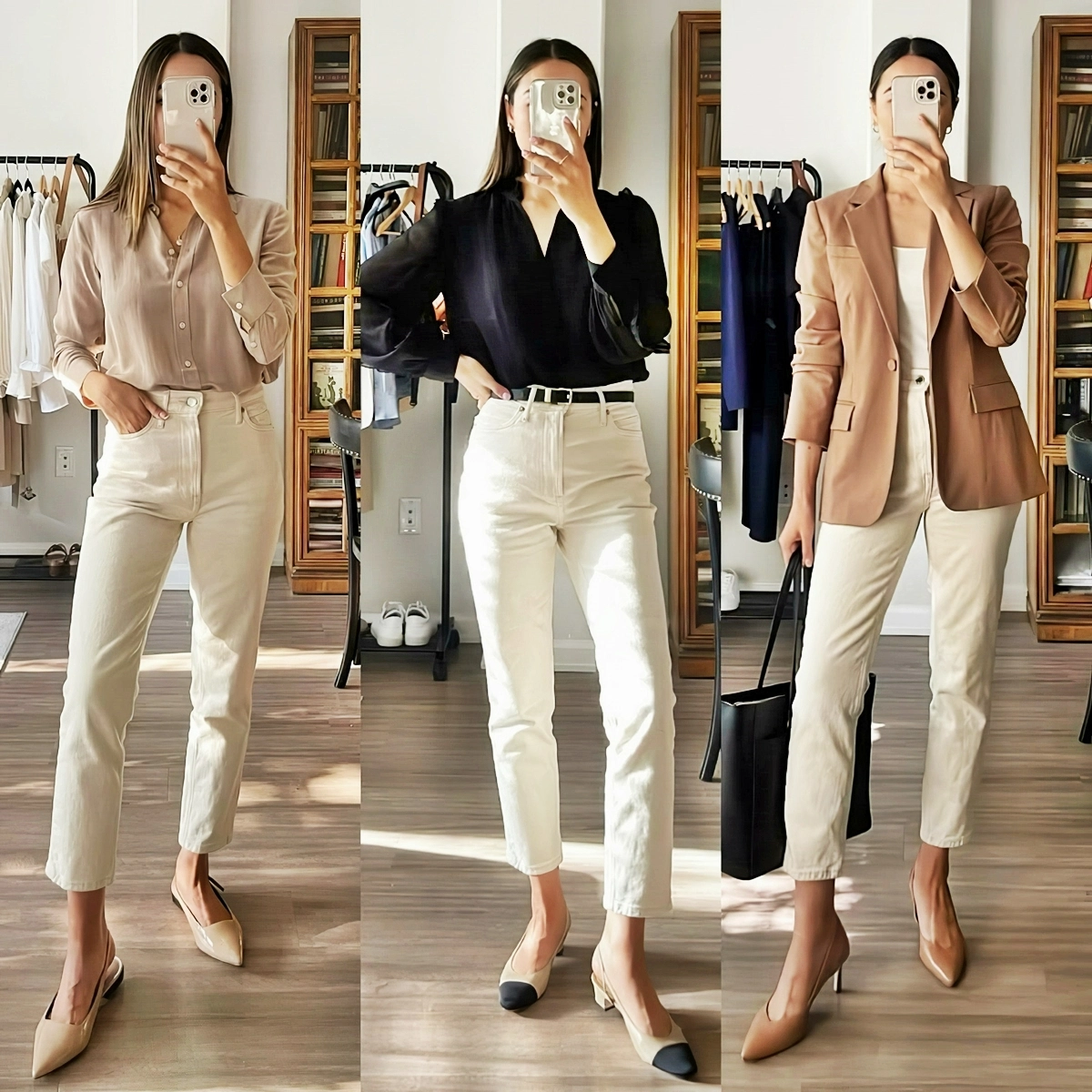 beige hose kombinieren damen elegante domenoutfit fuer das office lifewithjazz