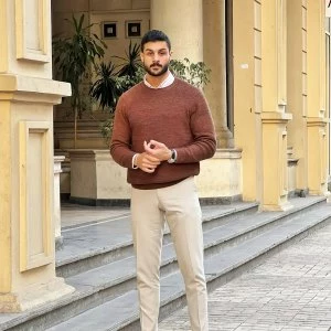 beige hose kombinieren mit braunem pullover herren outfits ideen youssefelgndy